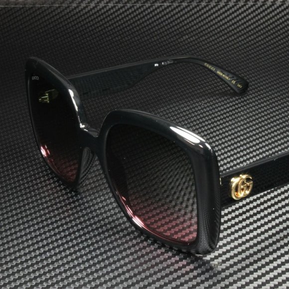 Gucci Black 55mm Sunglasses - Picture 1 of 3